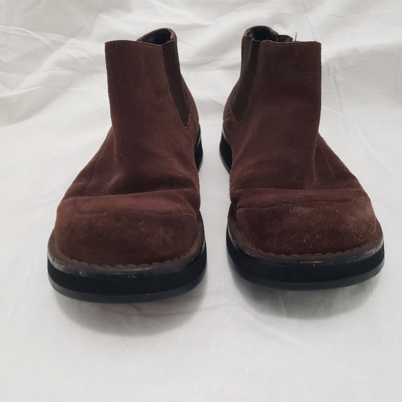 SIMPLE 9500 Vintage 90's WOMENS KIWI MID Ankle Brown Flats Suede BOOT SHOE  9.5 - Picture 3 of 7